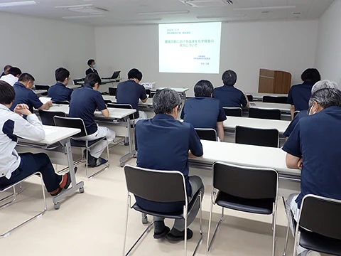 「救命救急講習会」・「健康講話」